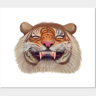 Smiling tiger Posters and Art